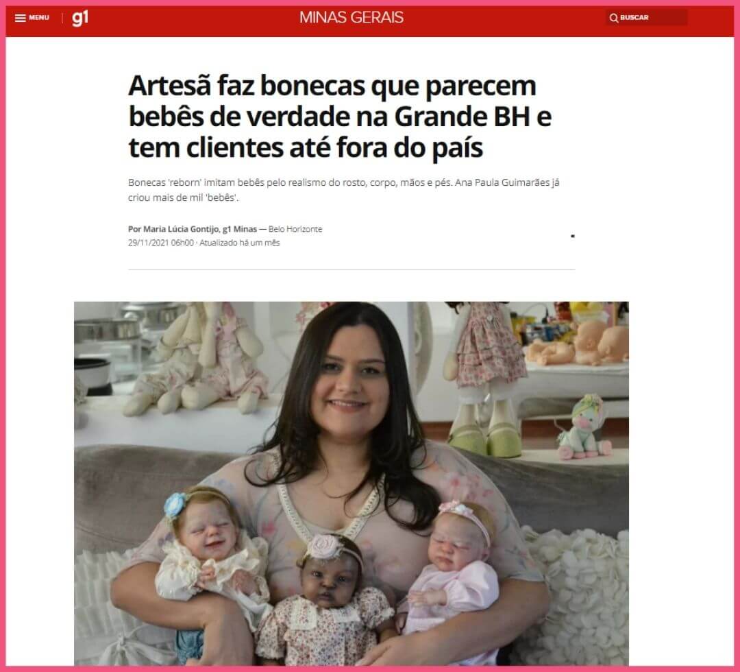 Artesã faz bonecas que parecem bebês de verdade na Grande BH e tem